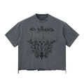 Snow Wash Raw-Hem Boxy T-shirt