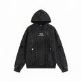 DISTRESSED RAW HOODIE — front