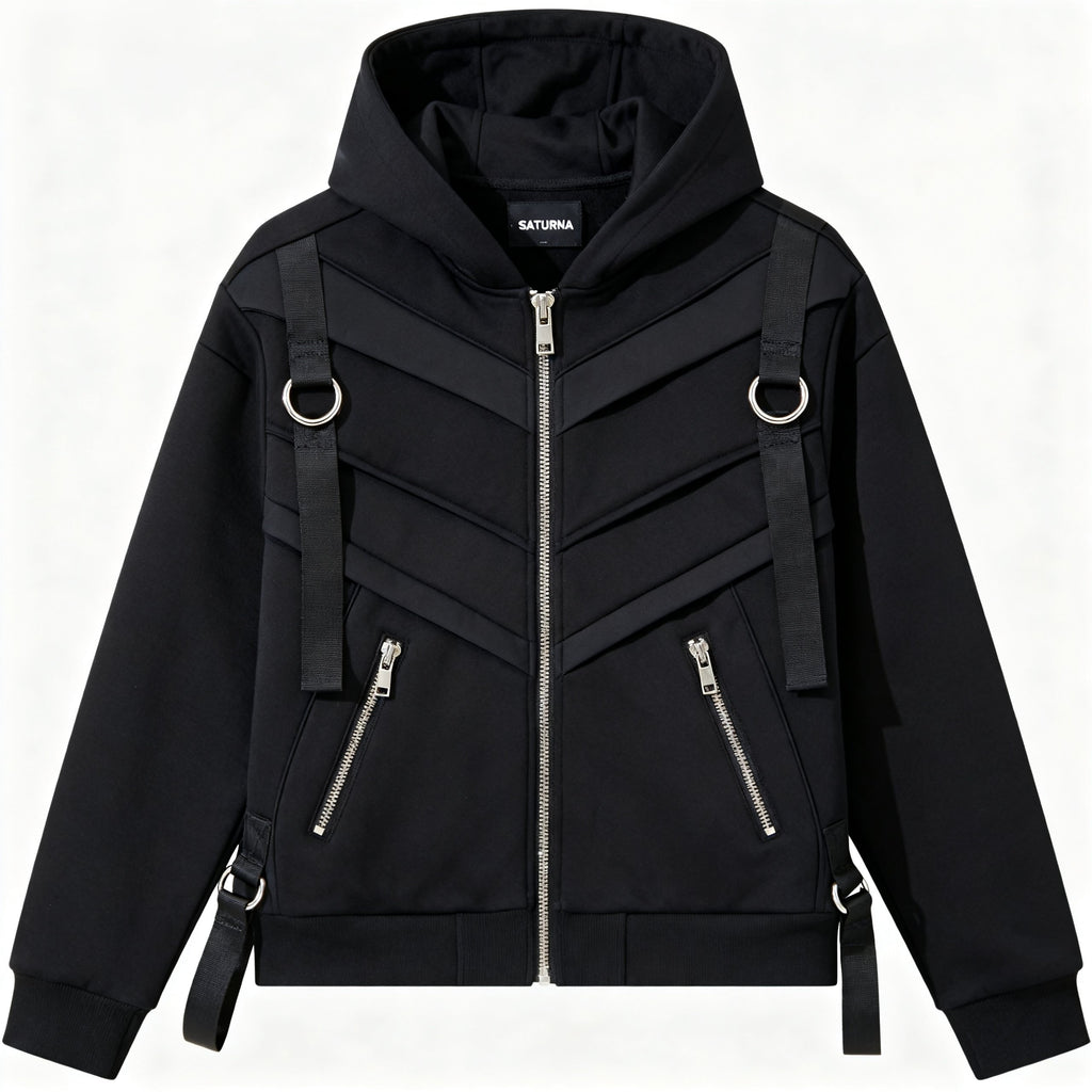 NIGHT DISTRICT ZIP HOODIE — front