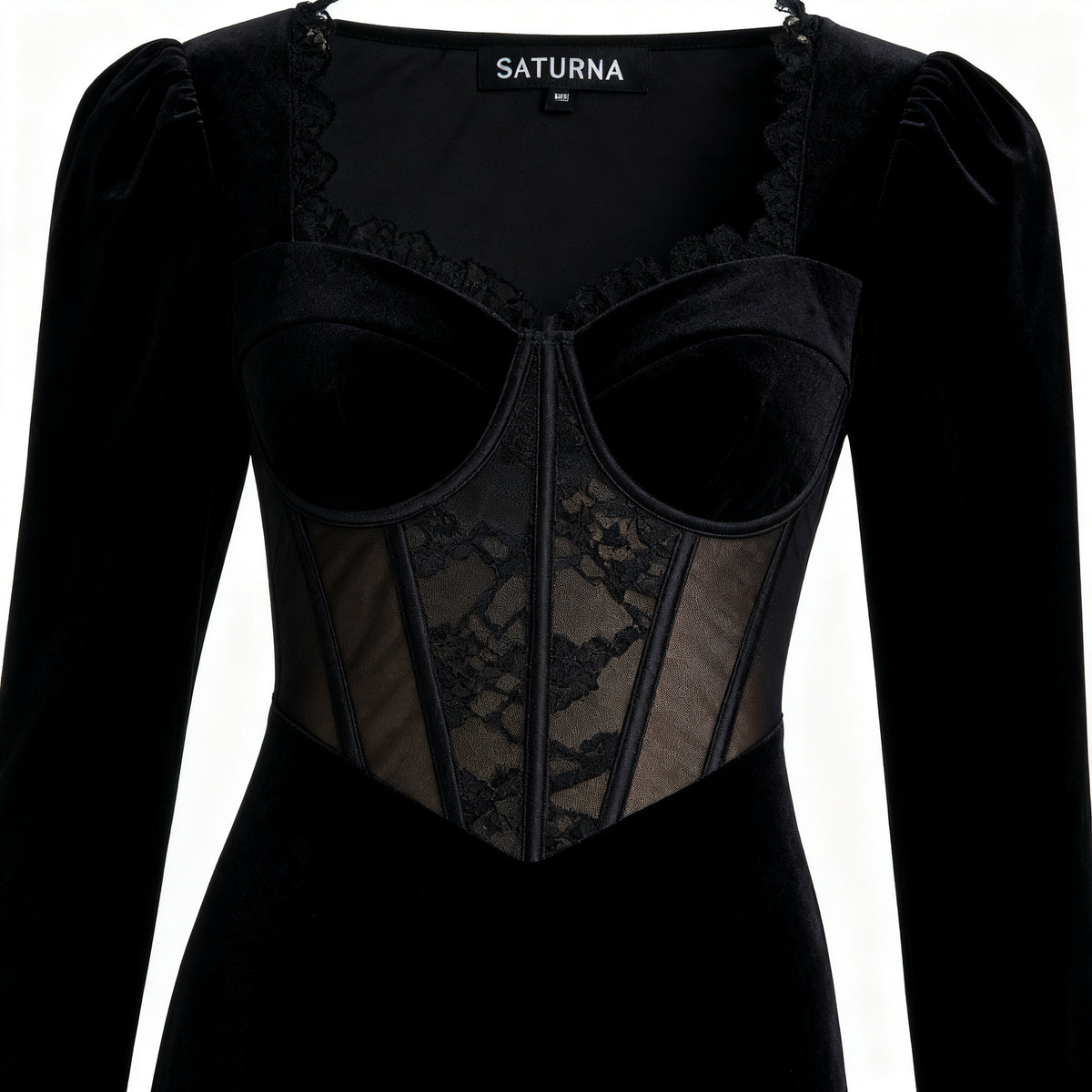 DARK ROMANCE MAXI DRESS — vue avant corrigée