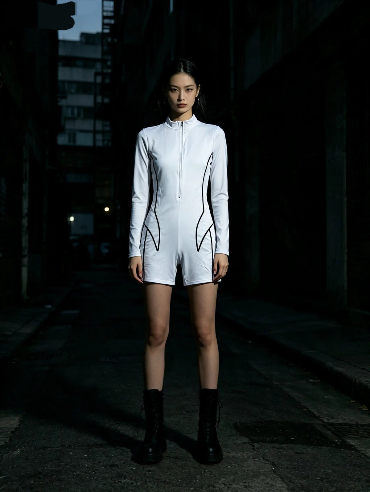 White Full-Body Swimsuit — SATURNA
