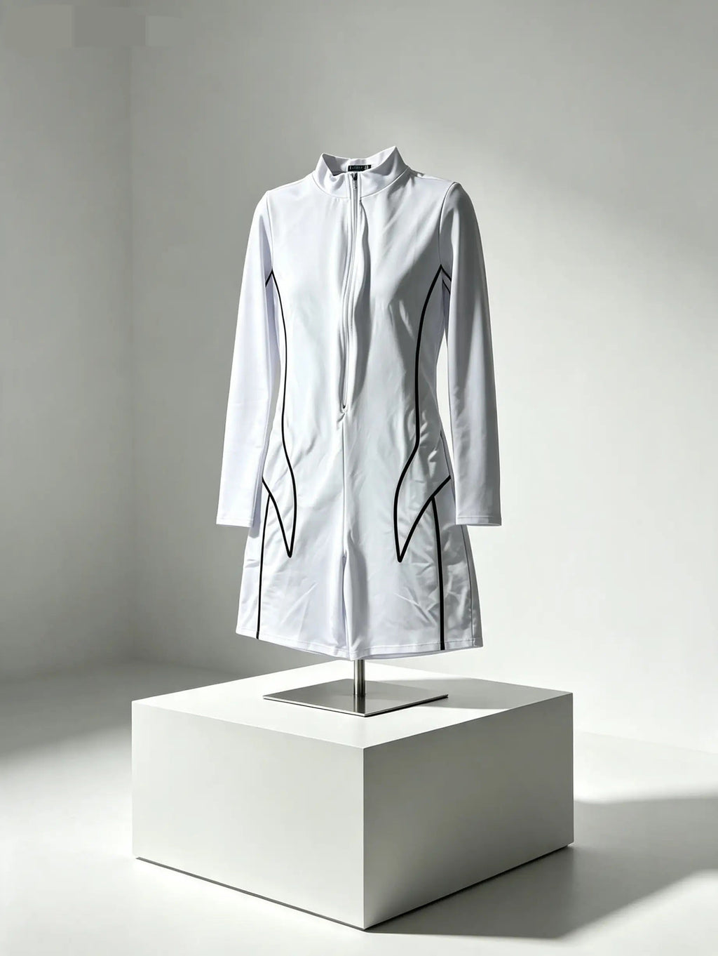 White Full-Body Swimsuit — SATURNA (view 3)