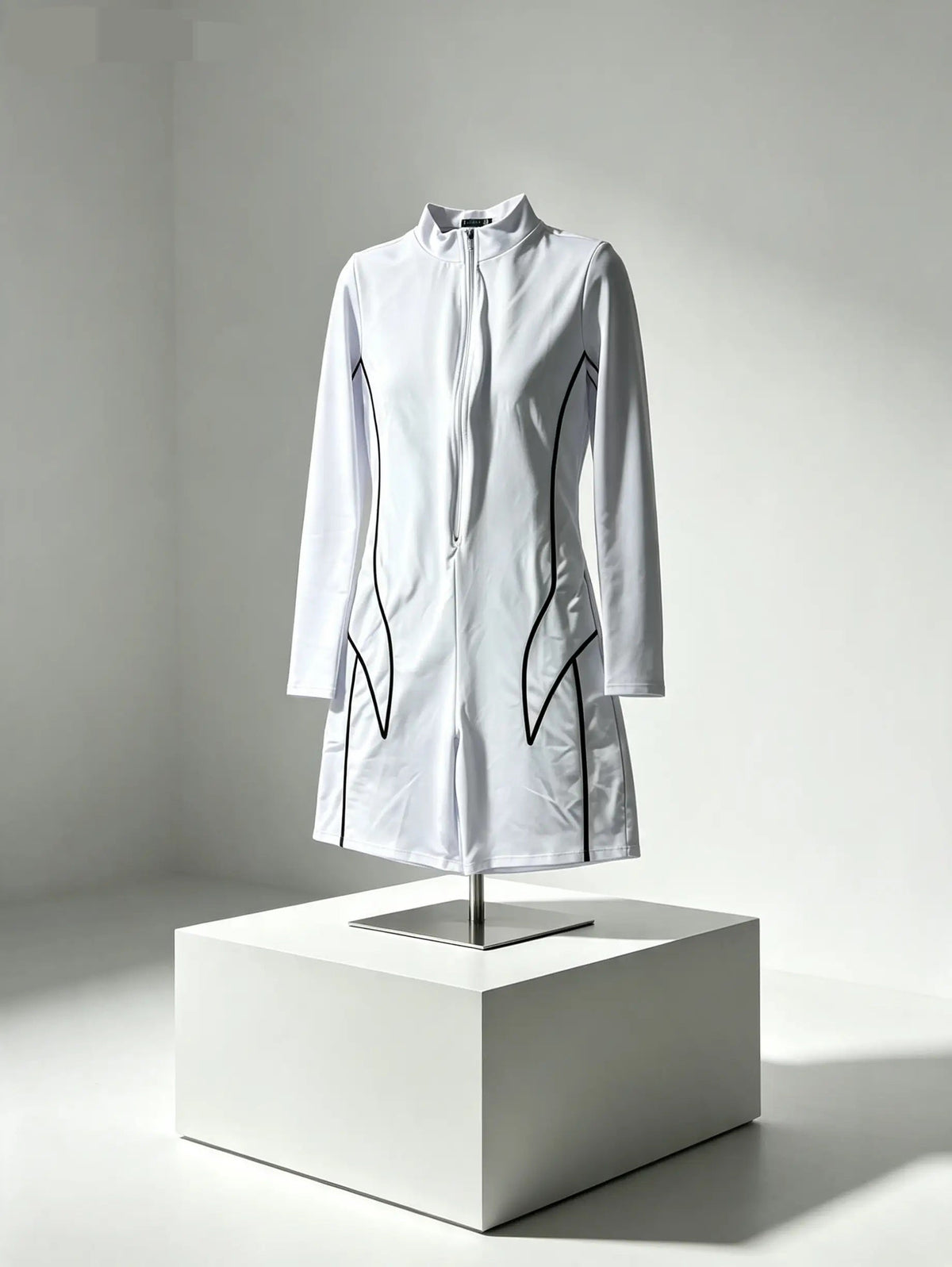 White Full-Body Swimsuit — SATURNA (view 3)